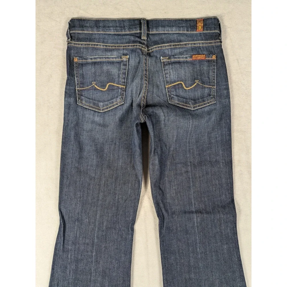 7 For All Mankind Original Bootcut Dark Blue Womens Jeans Size 26 - Picture 5 of 7